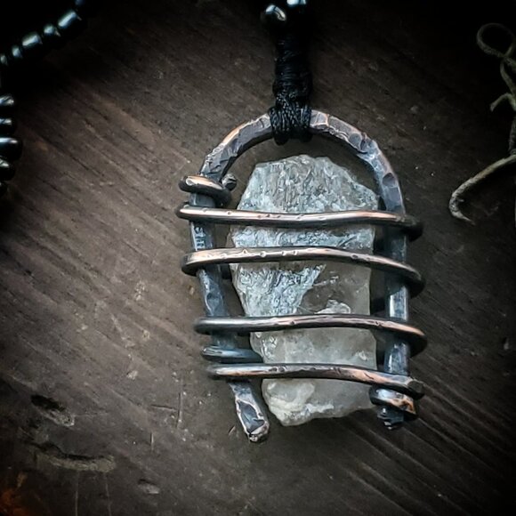 Smokey Quartz Statement Necklace - Picture 3 of 6